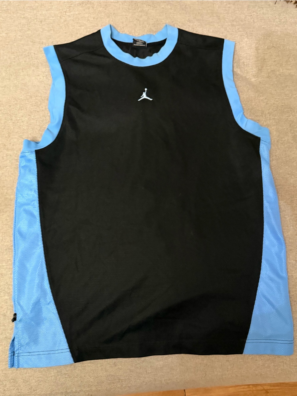 Jordan Men’s Black & Light Blue Sleeveless Tank Top